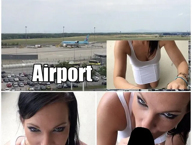POV blow Job am Flughafen