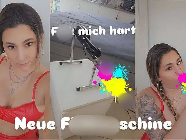 Pussy mit Fickmaschine gefickt