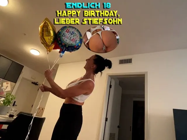 Endlich 18. Happy birthday, lieber Stiefsohn