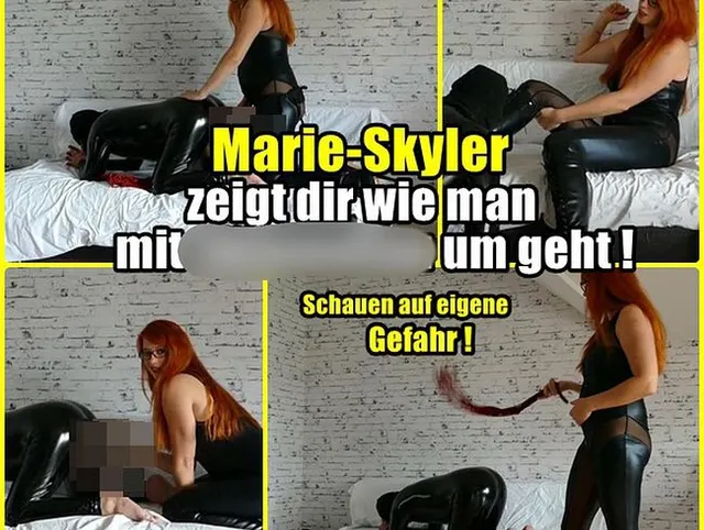 Frau Skyler zeigt dir wie man mit Sklavenschweinen umgeht!