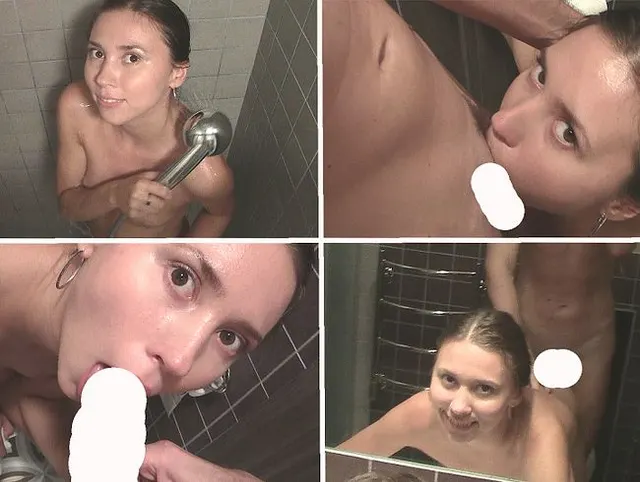 Haussex in der Toilette und Creampie in feuchter Muschi