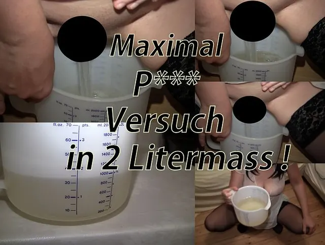 Maximalpissversuch in 2-Litermass