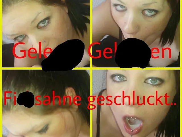 Geleckt geblasen und geschluckt