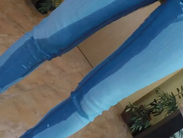 Pee Soaked Jeans and Pee Puddle Play