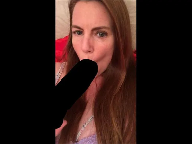 Closeup Dildo Sucking and Fucking