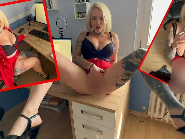 Die perverse Chefin!! Wer reinspritzt wird befördert!!