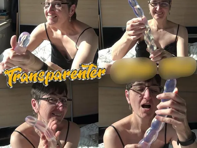 Transparenter Dildo Fick