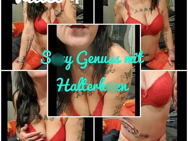 Sexy Genuss in Halterlosen