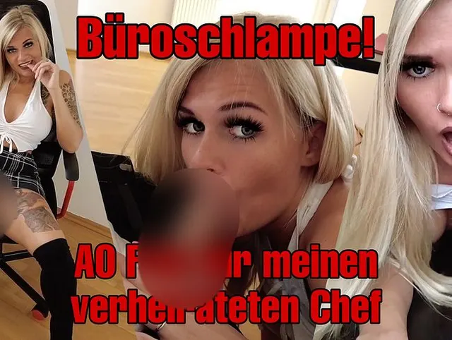 Büroschlampe! AO Fick für meinen Chef