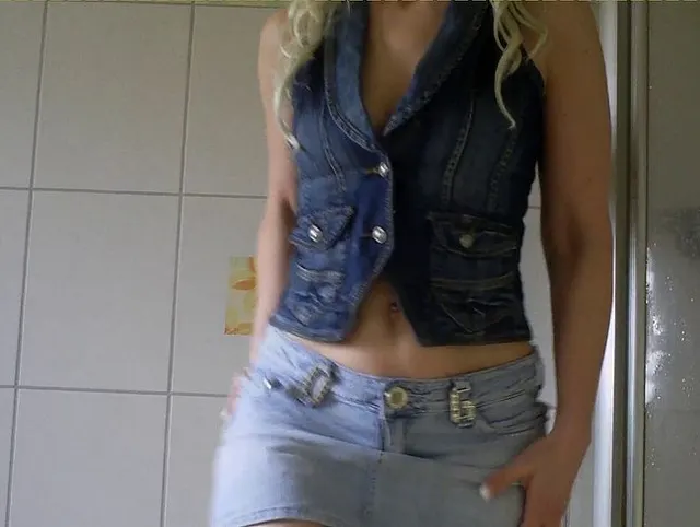 Jeanswesten Fetisch