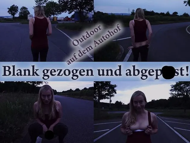 Rasthof Extrem! Public auf den Parkplatz gepinkelt!