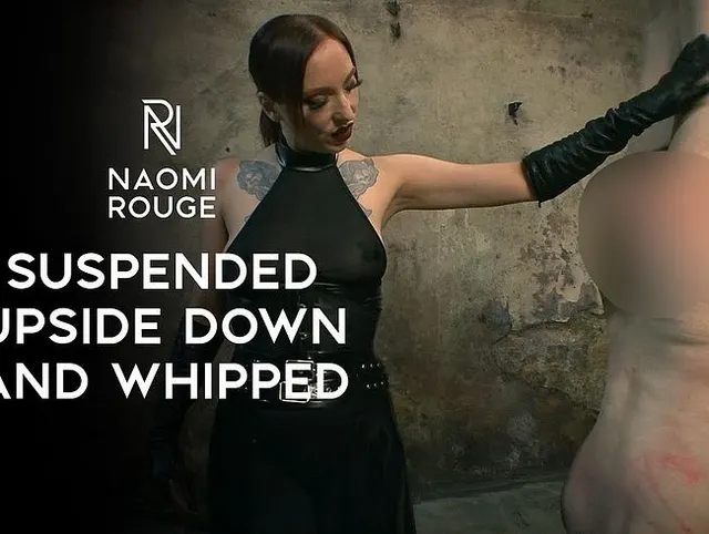 Vorschau aus Spanking: Kopfüber aufgehängt & ausgepeitscht von Domina Lady Naomi Rouge