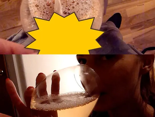 Ein Glas Schaumwein für mich
