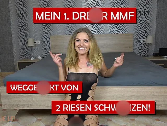 Mein 1. DREIER MMF - weggefickt von 2 RIESEN SCHWÄNZEN!