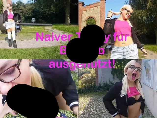 Naiver Teeny für Blowjob ausgenutzt!