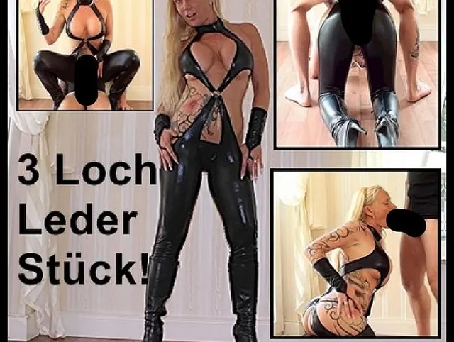 Verficktes Leder 3 Loch Stück brauch es in alle Löcher