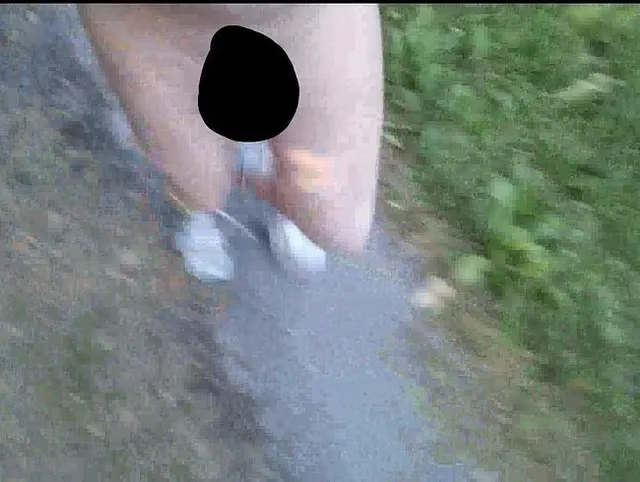 Outdoor am Mittellandkanal 3: Walking **Nylon Fetisch**