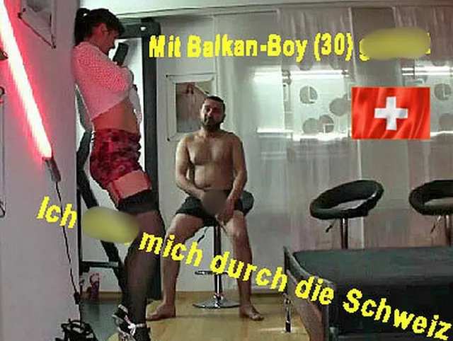 Balkan-Boy-Aufriss,  jetzt ficke ich mich mal durch die Schweiz..