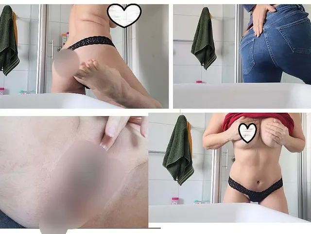 Strip ohne BH und Sb