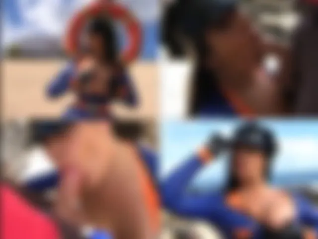 Die blasende Strand Polizei