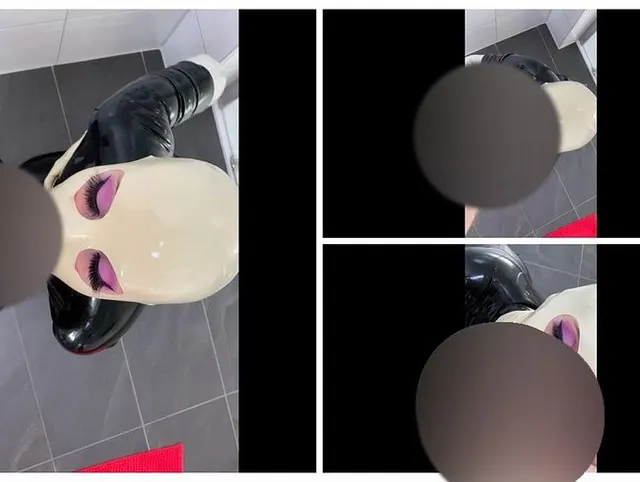 Latex Fremdgeh Fotze bläst auch deinen Schwanz!