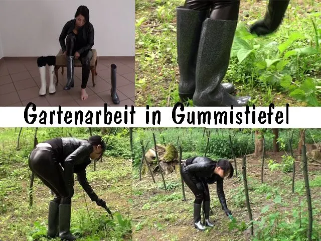 Gartenarbeit in Gummistiefeln (Userwunsch)