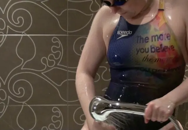 Short shower in blue believe Fastskin suit