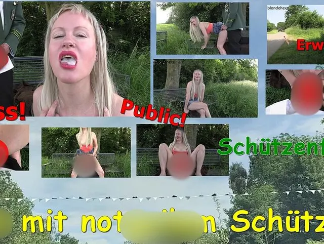PUBLIC!!! GEILEN SCHÜTZEN GEFICKT!!!