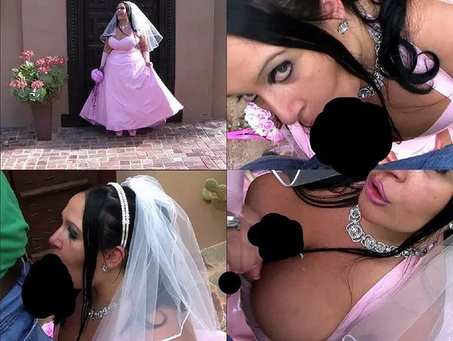 An der Hochzeit von der Latex Braut befriedigt