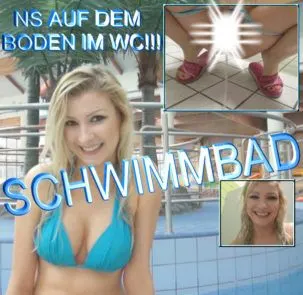 SCHWIMMBAD-PISSEN AUF DEM BODEN IN WC
