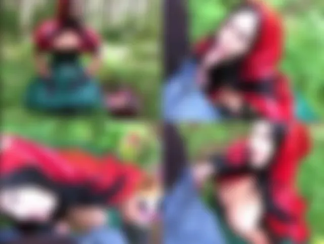 Latex Rotkäppchen und der steife Schwanz