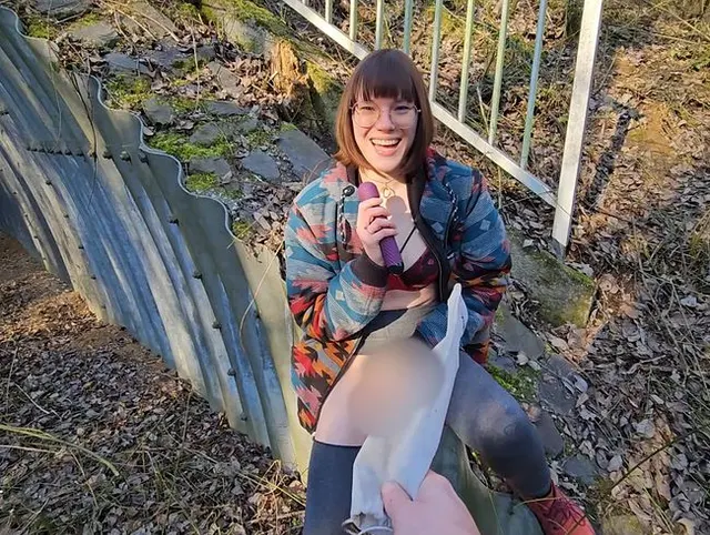 Heute will ich für dich draußen spritzen !!