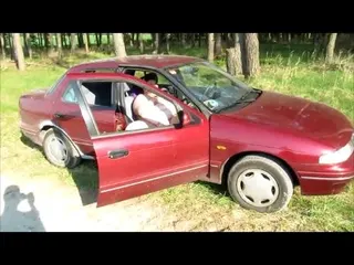 Im Auto geil abgewichst