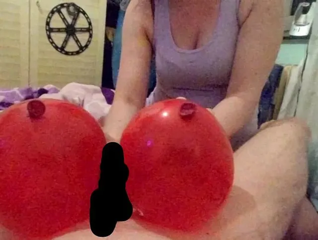 Ballonfetisch Blasen u Wichsen