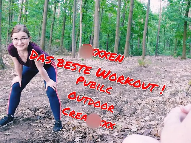 FICKEN  ist das beste Workout !!! OUTDOOR PUBLIC CREAMPIE