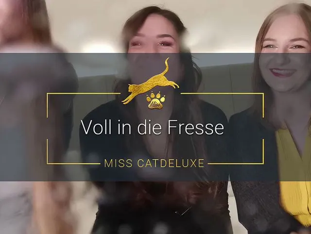 Voll in die Fresse