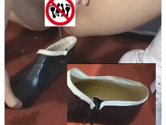 In den High Heel gepisst