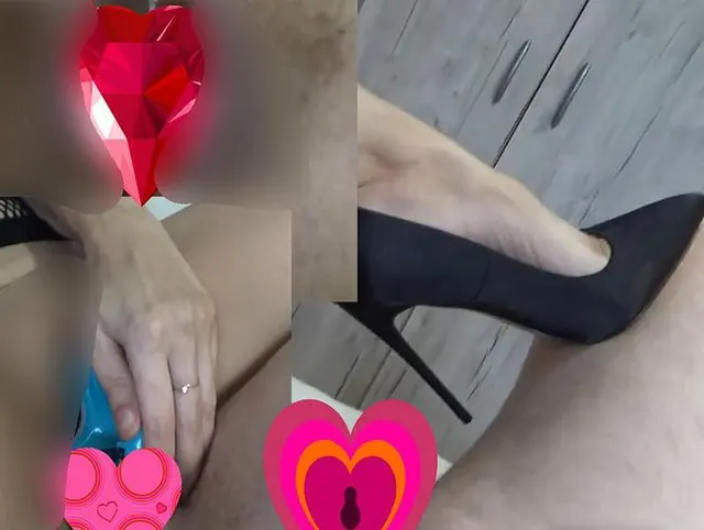 Vibrator Schwanz Creampie AO POV