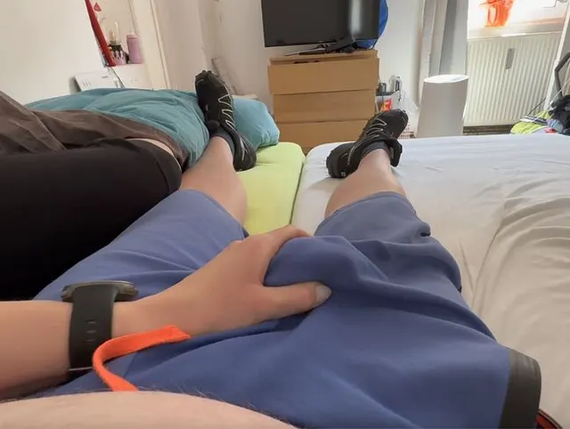 Kleine Entspannung nach dem Sport