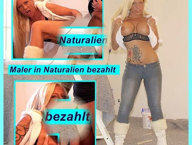 Mein Maler in Naturalien bezahlt ;-)