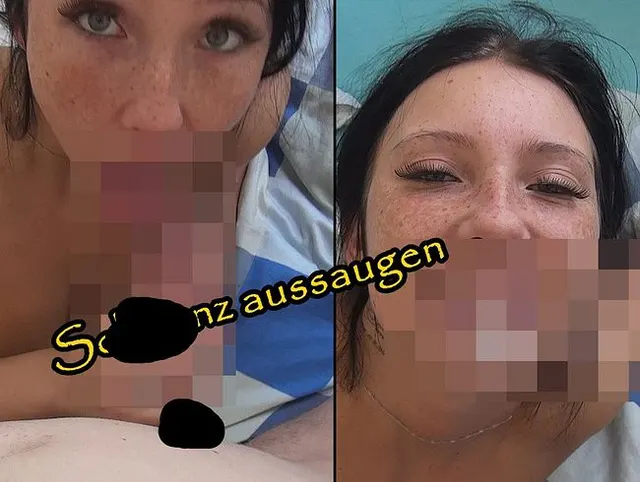 Sperma in die Fresse