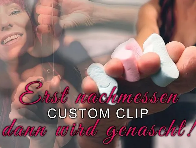 Custom Clip - Erst messen dann naschen - Fußfetisch JOI
