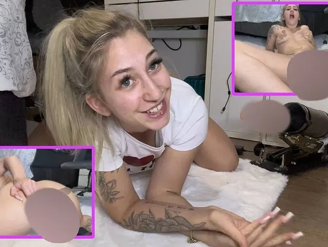 Ob das einen echten SCHWANZ ersetzt? Mein 1. mal mit meiner FICKMASCHINE…!!