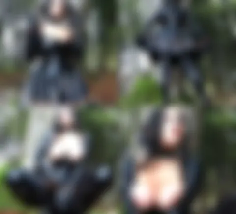 Gothic Vamp streckt die Titten raus - TEIL 1
