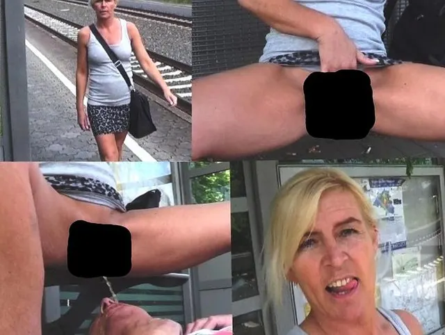 Krass !! Am Bahnhof mit Pisse abgefüllt