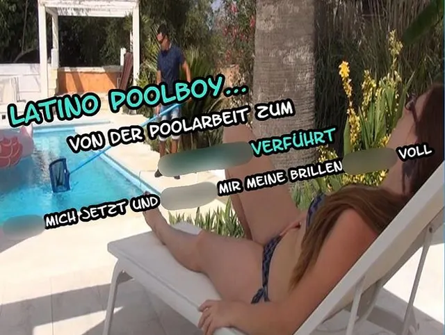 Latino Poolboy zum mega Poolfick verführt !