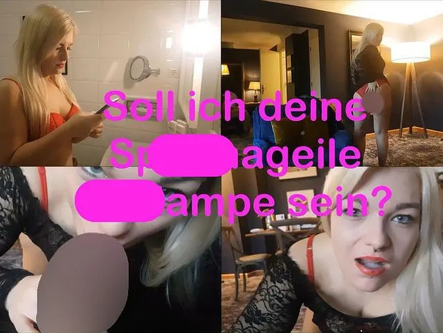 Soll ich deine Spermageile Schlampe sein?