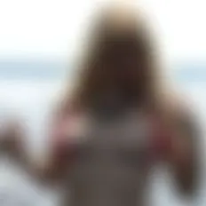 Steife Nippel am Meer