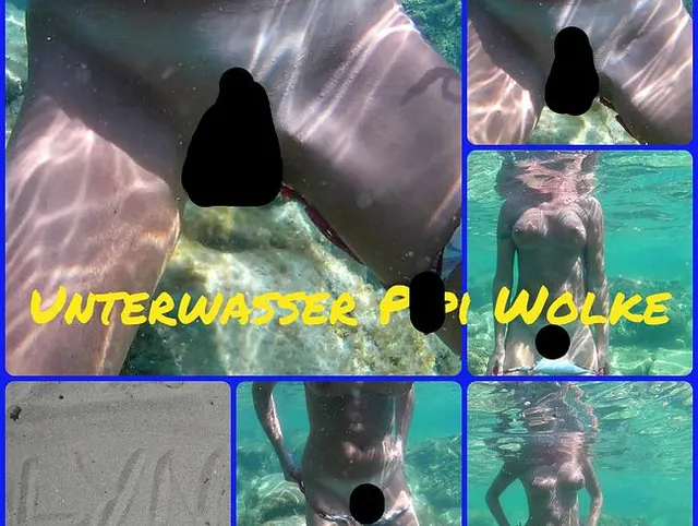 Unterwasser Pipi-Wolke