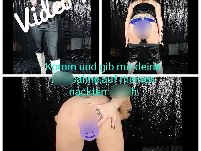 Komm und gib mir deine Ficksahne auf meinen nackten Arsch